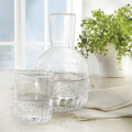 embossed drink glass water drinking bottle